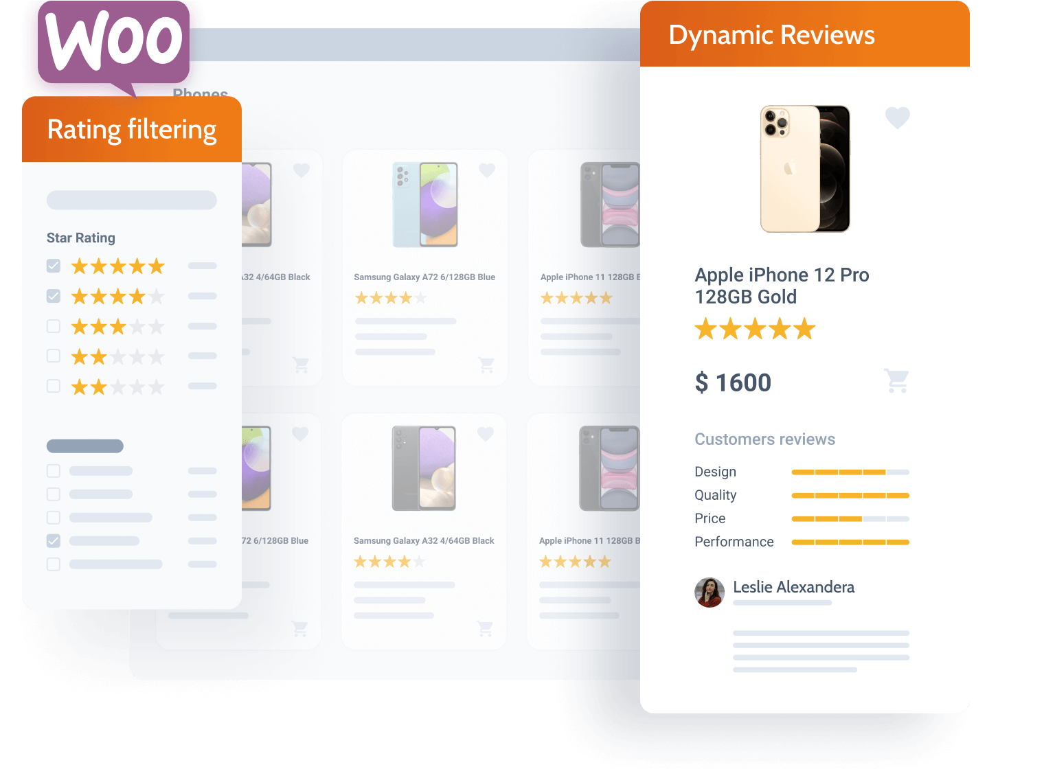 E-commerce Website Design - Dynamic Reviews