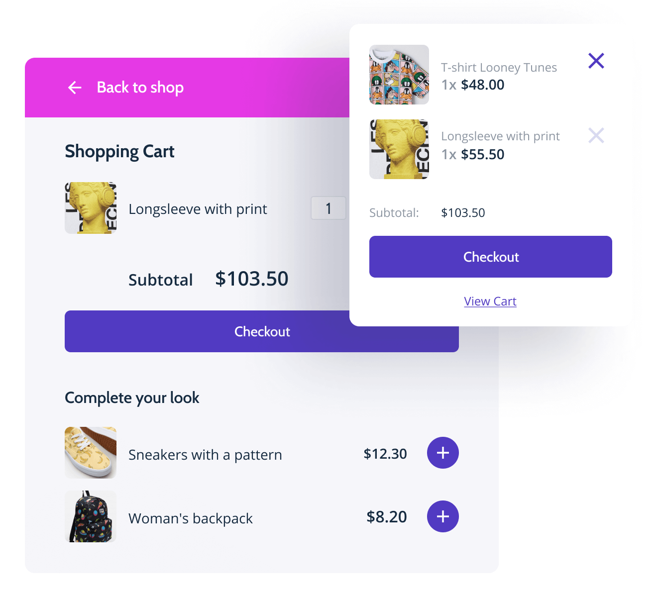 E-commerce Website Design - Custom Cart and Checkout