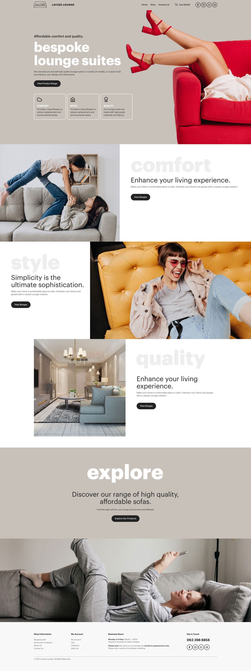 Web Design - Furniture Website
